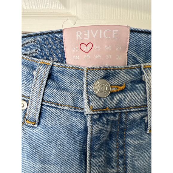 Revice Womens Venus Crop High Waist Star Butt Denim Skinny Leg Jeans Size 24 - Picture 3 of 7